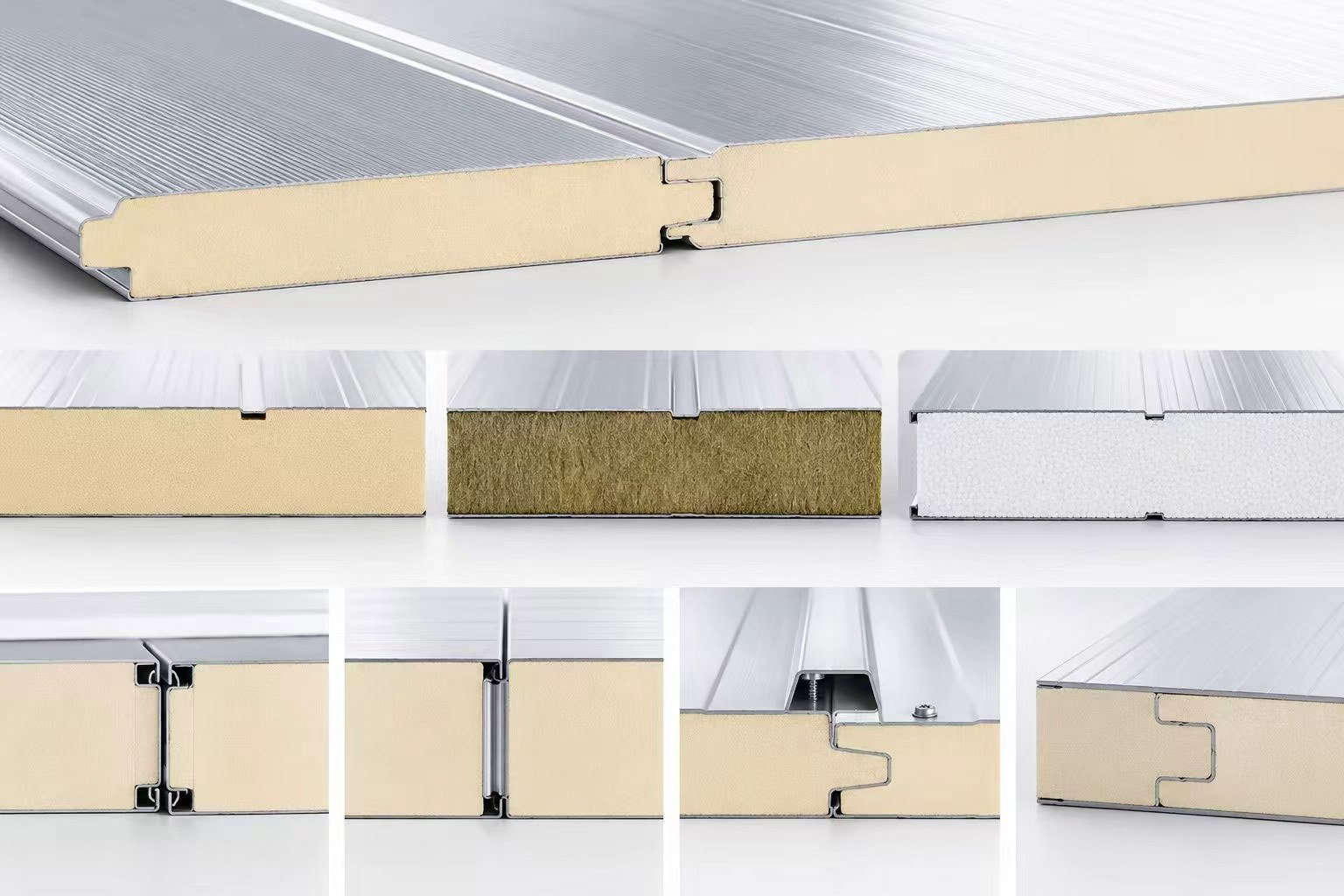 Insulated wall panel joint and core structure