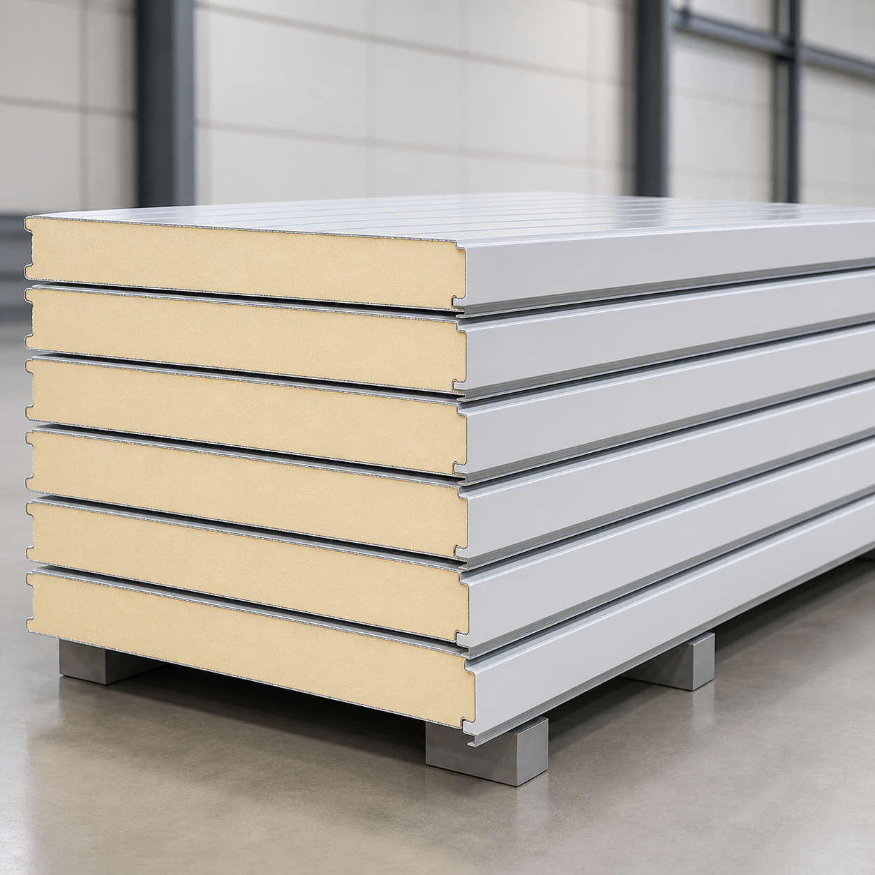 Rock wool panels for Warehouses