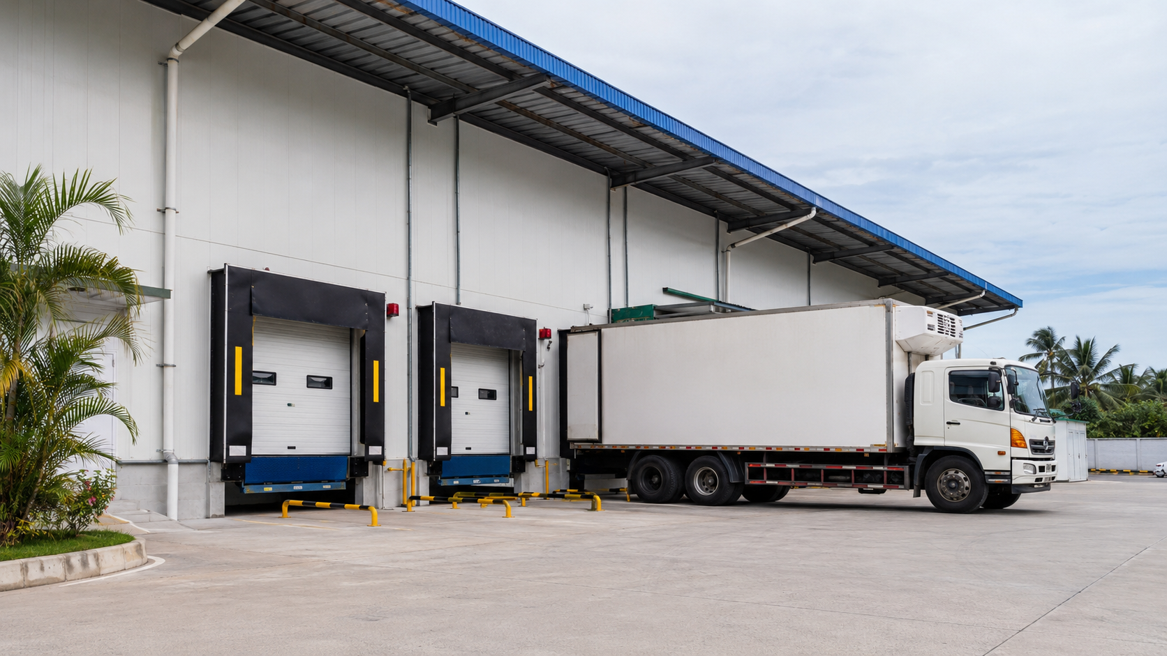 Loading dock and logistics area using PIR cold room sandwich panels in Indonesia