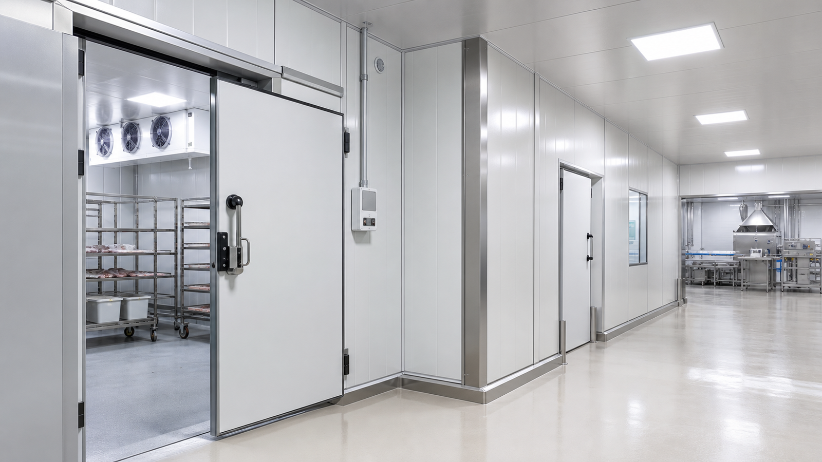 Clean room panel interior