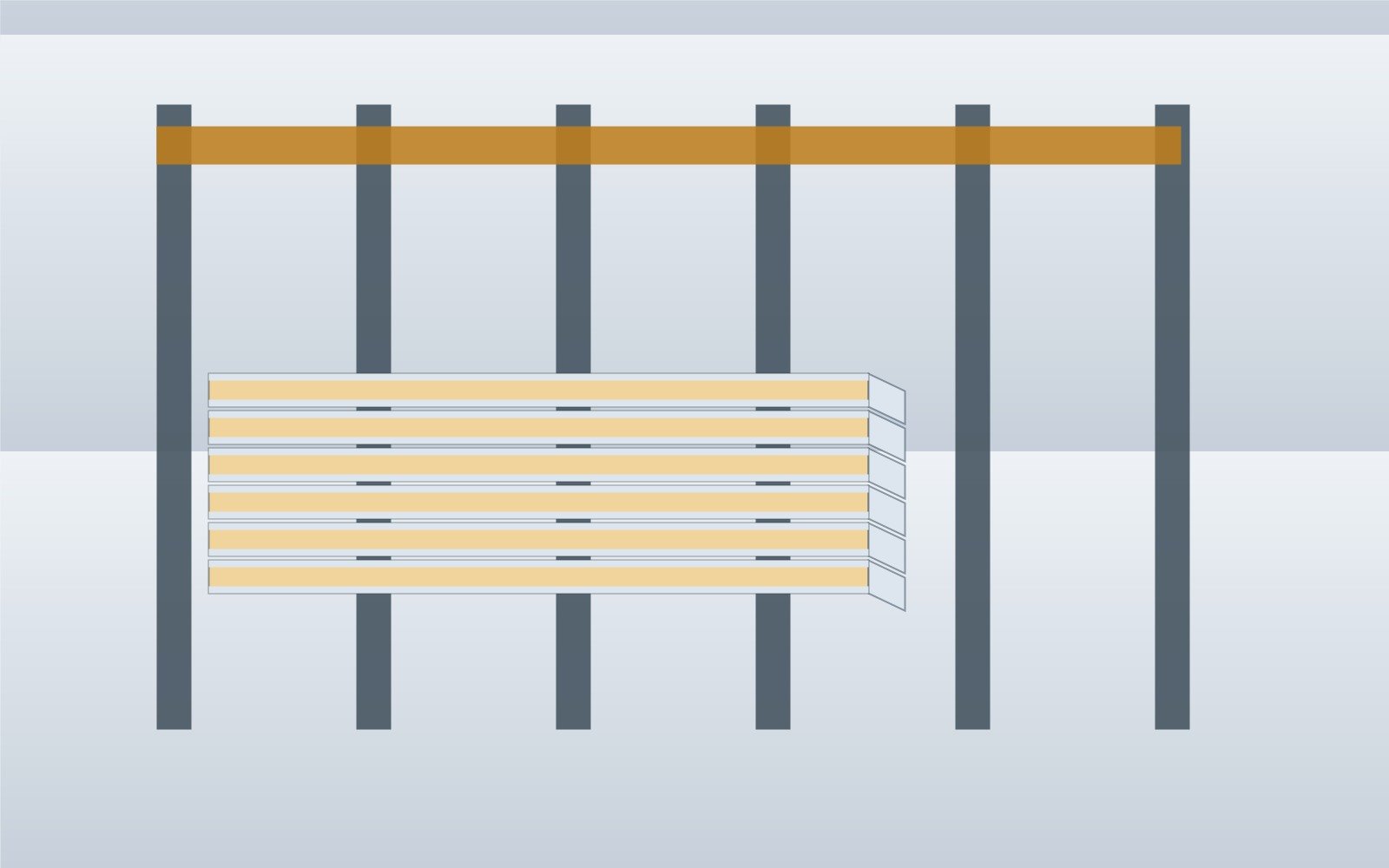 Sandwich panel export packing and loading preparation