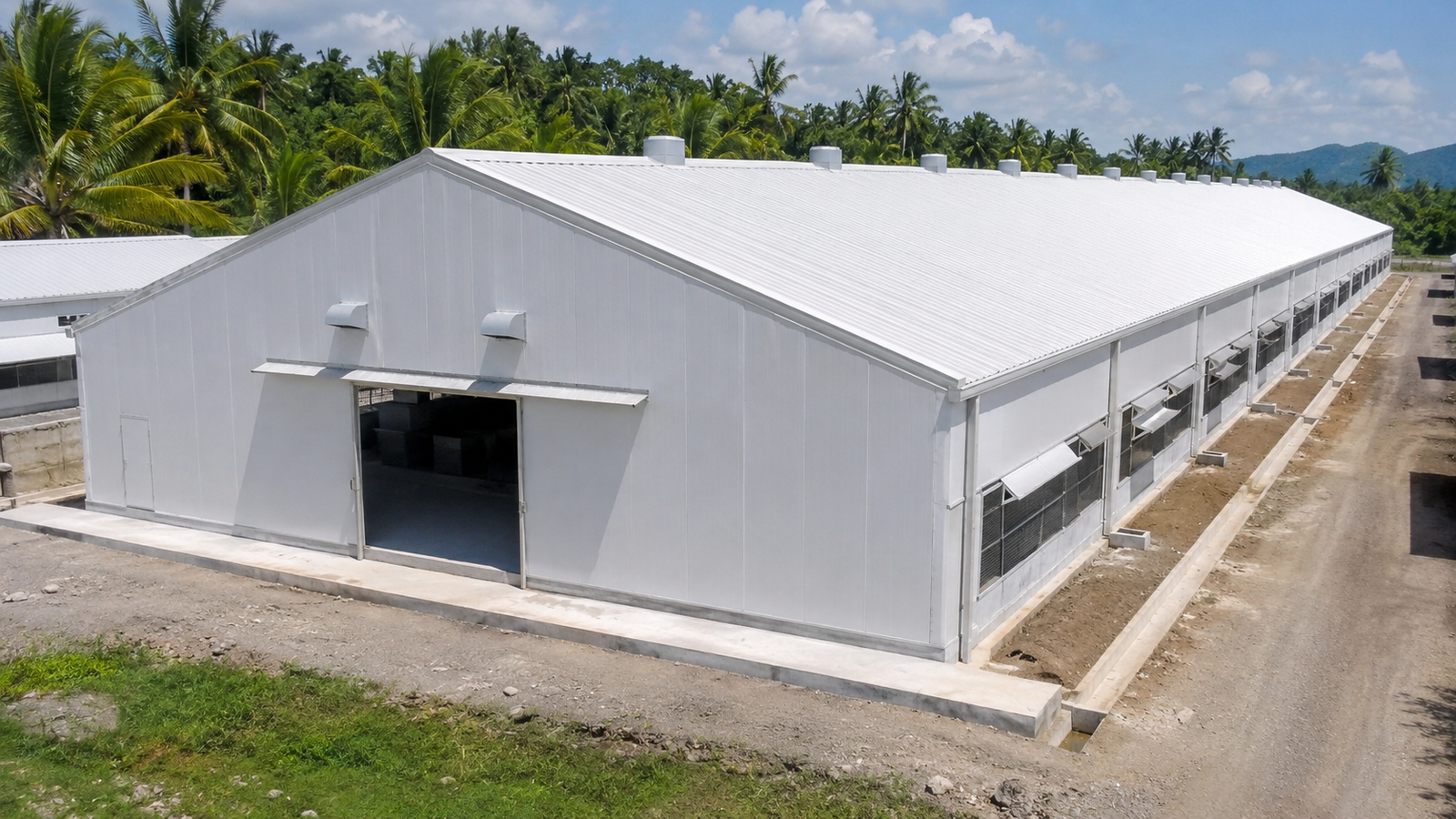 Philippines EPS Sandwich Panel Poultry Farm Project Reference