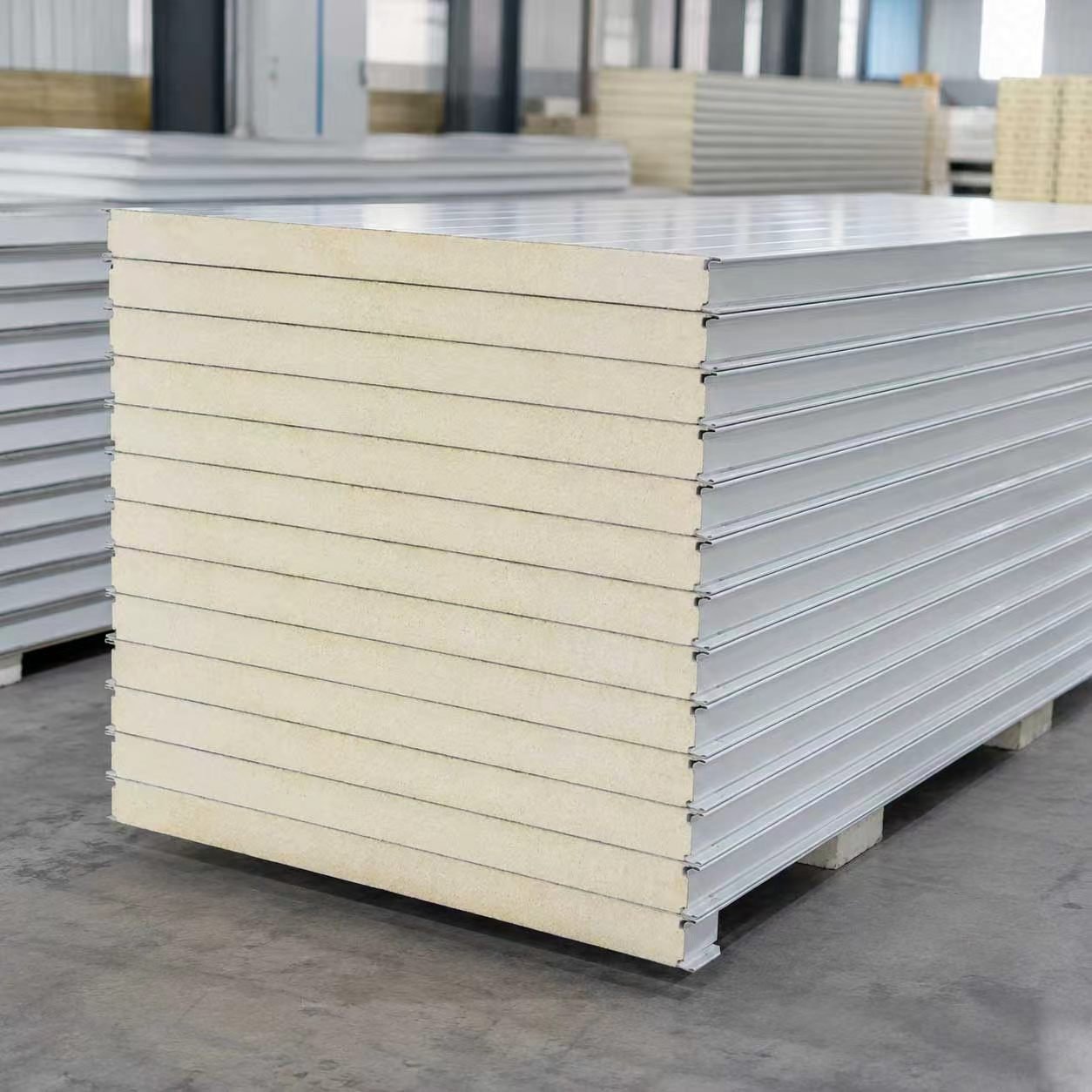 PU sandwich panels for cold room and industrial building projects