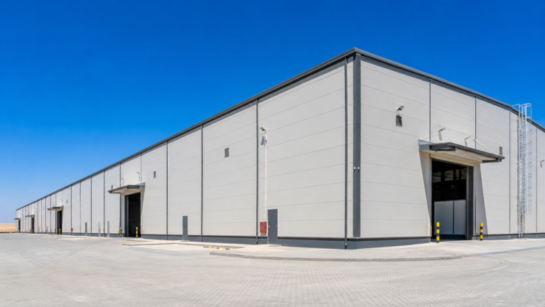 Saudi Arabia PU Sandwich Panel Industrial Warehouse Project