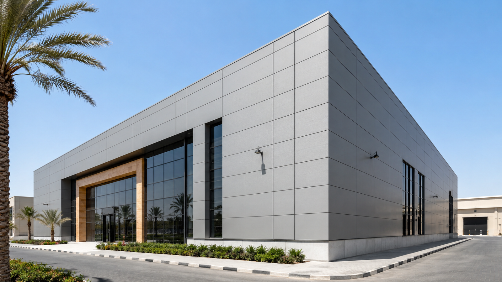 UAE Rock Wool sandwich panel project image 2