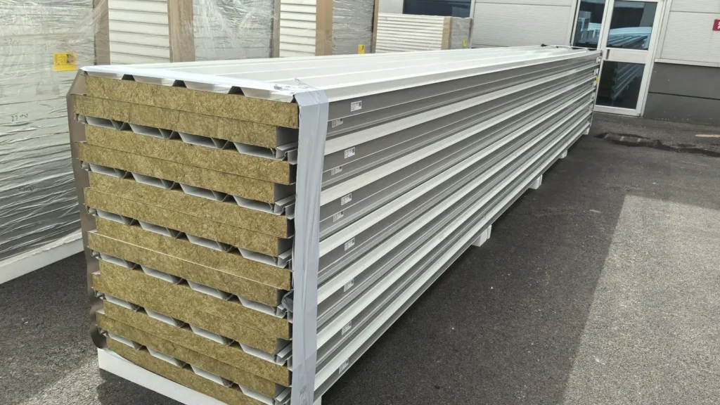 100mm rock wool sandwich wall panels for Guatemala project