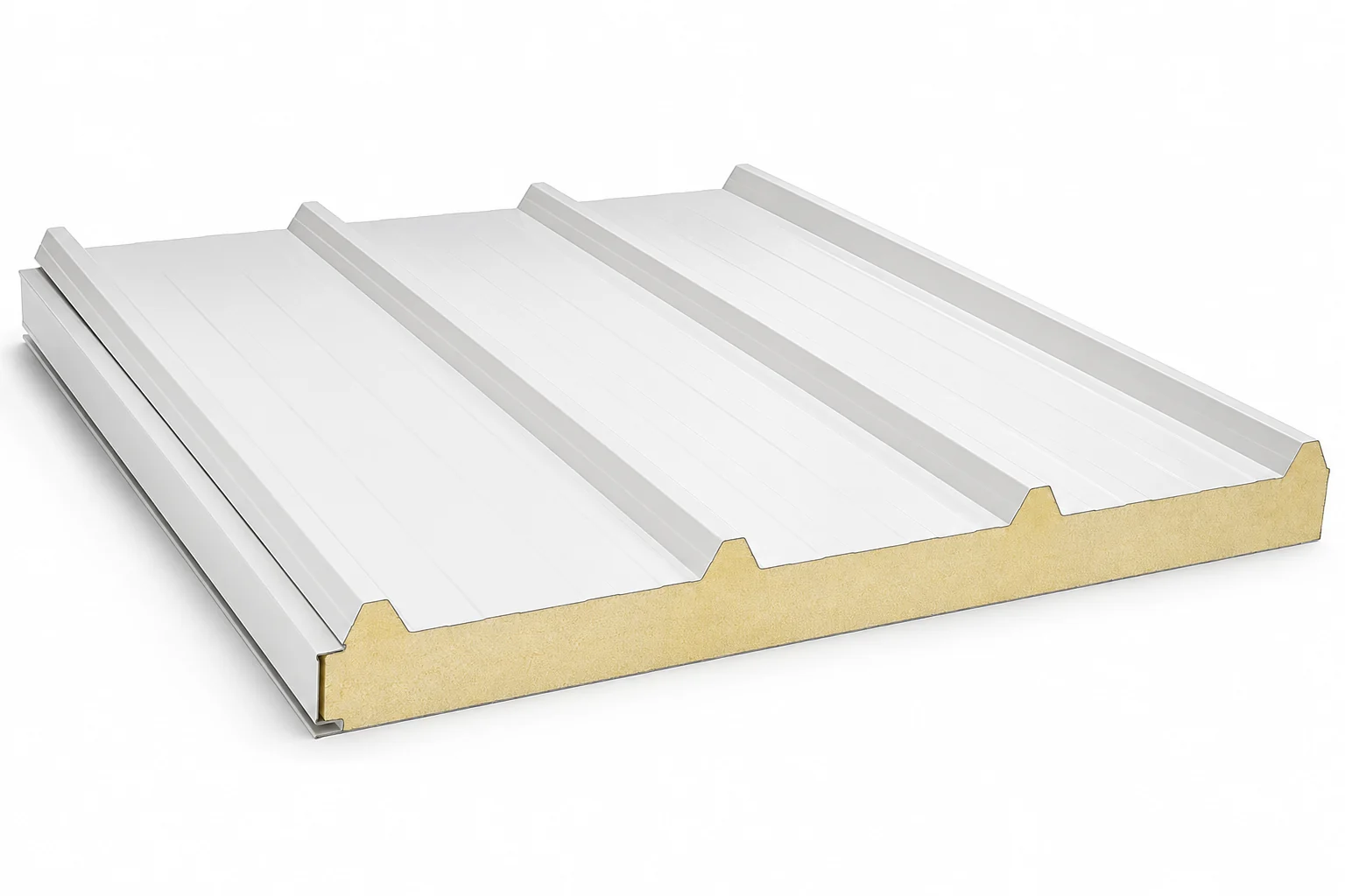 Four-Rib PU Roof Sandwich Panels for Industrial Buildings