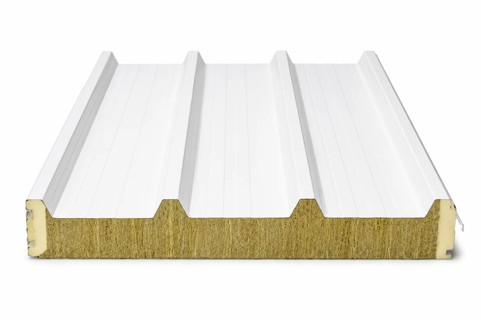 Five-Rib Rock Wool Roof Sandwich Panels for Industrial Buildings