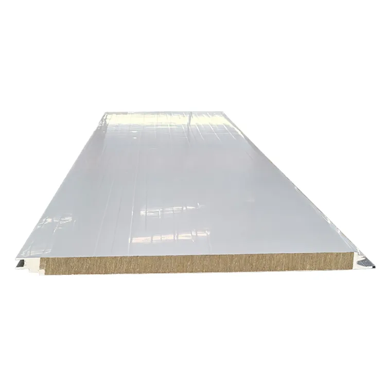 Factory-sealed panel edge and flashing detail on LIAOHE sandwich wall panel