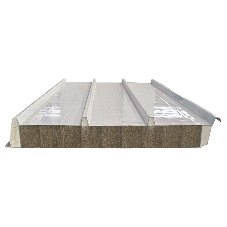 LIAOHE PU sealed edge sandwich roof panel with ribbed steel facing